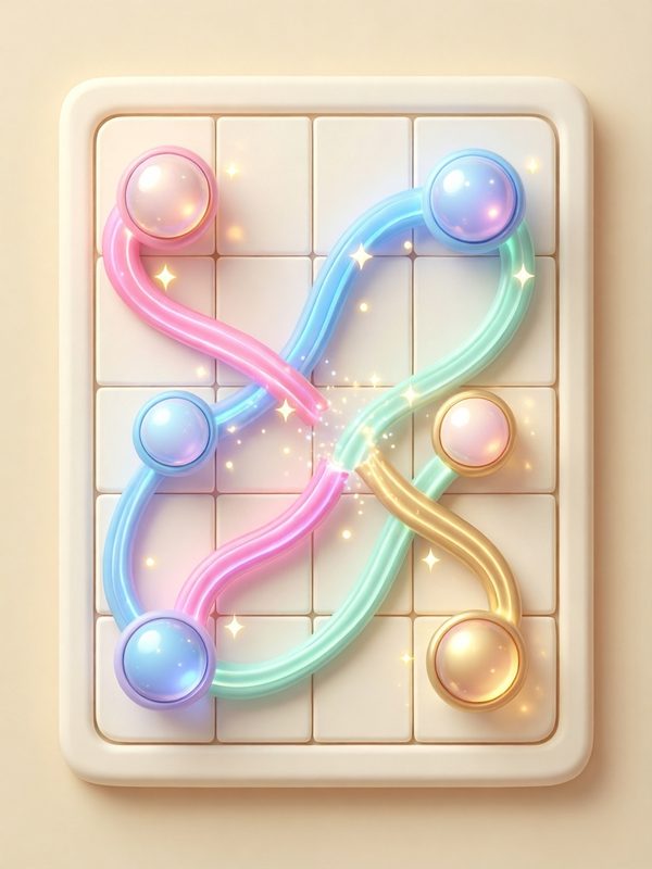 Light Trails, connect the dots puzzle